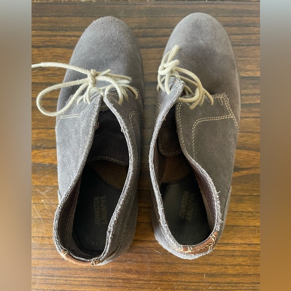 Johnston & Murphy, 11.5, mens gray suede lace up chukka boot like new condition - Picture 5 of 11